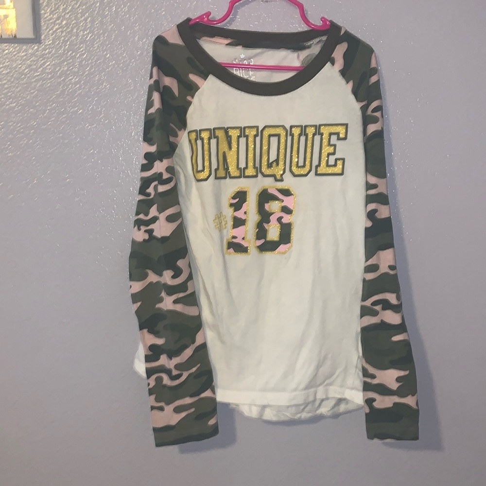 Star Ride Unique 10 camo long sleeves white shirt